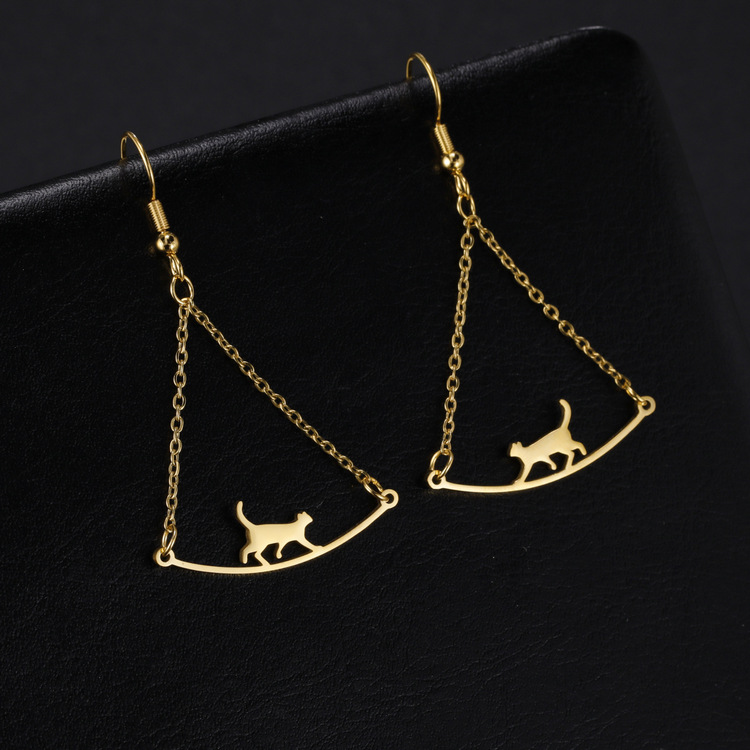 Cat Drop Earrings